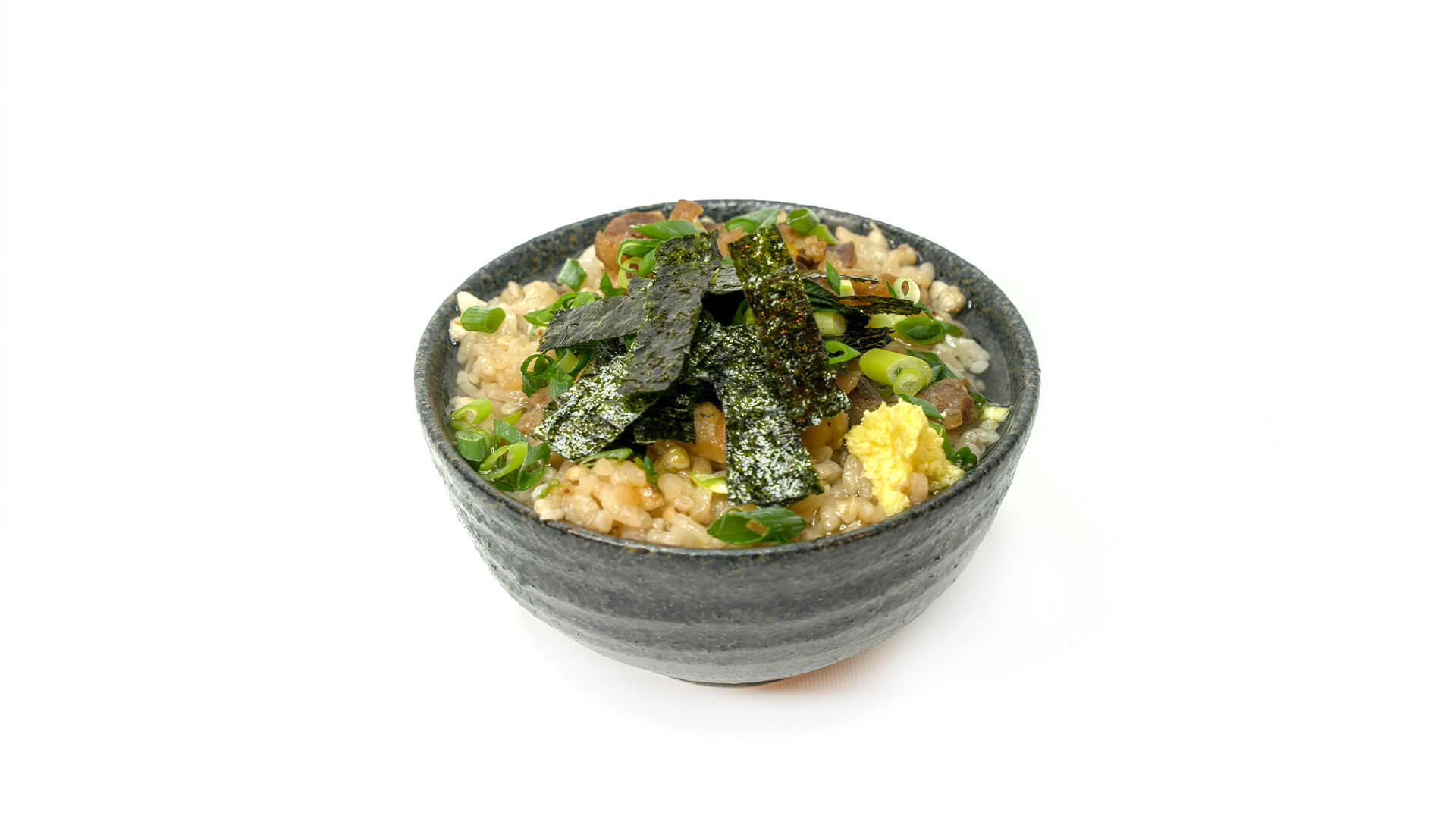 蕎麦舞アレンジ すりおろし生姜、もみのり（味付けのり）、出汁